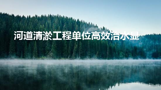 河道清淤工程单位高效治水显担当