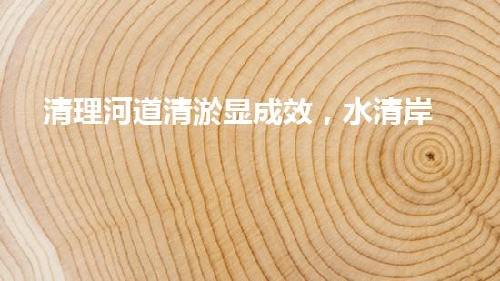 清理河道清淤显成效，水清岸绿焕新颜
