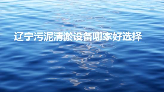 辽宁污泥清淤设备哪家好选择污泥清淤设备时你必须明白的秘密！